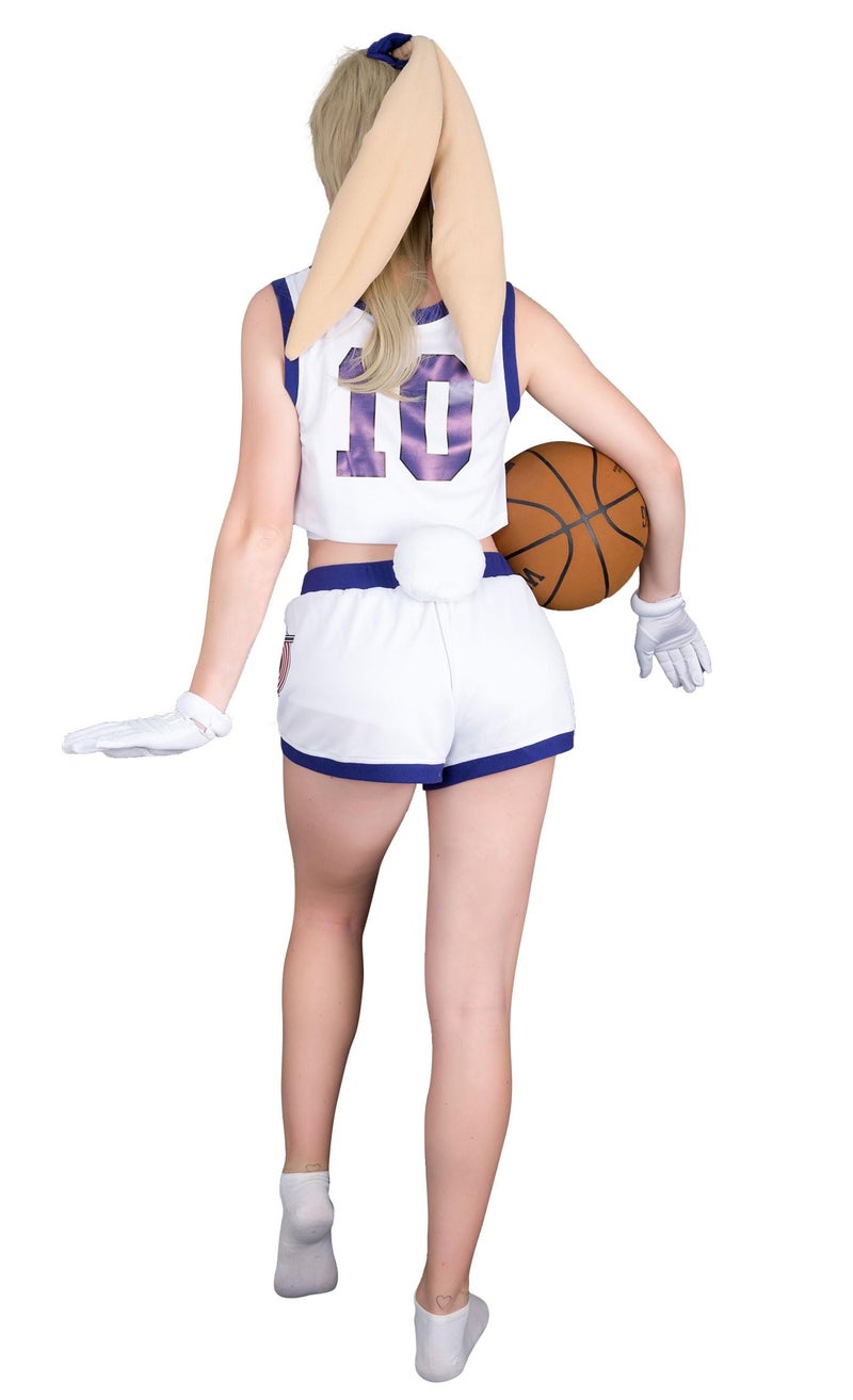 Cosplay.fm Women's Bunny Cosplay Costume Full outfit with Top Shorts Bunny Ears Tail Gloves - Image 2